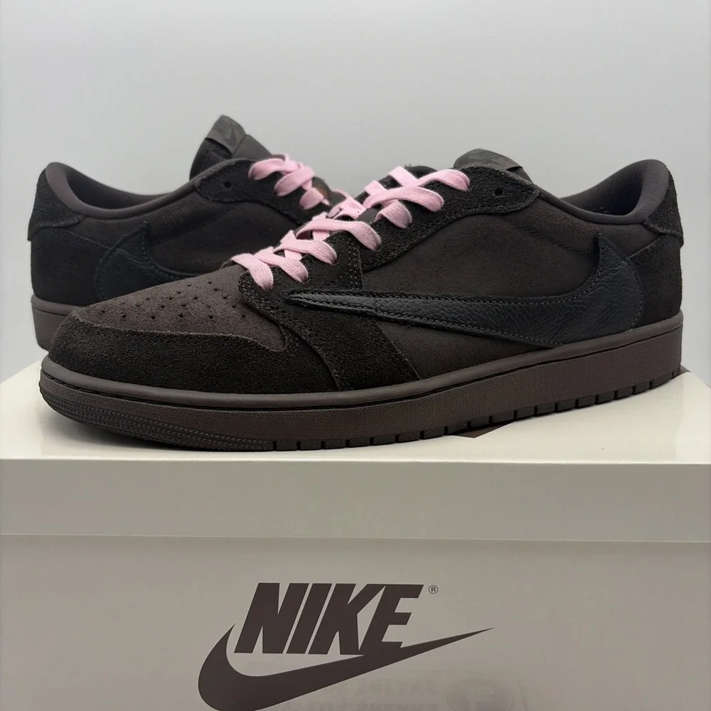 Size 12 - Travis Scott x Air Jordan 1 Retro OG SP Low Velvet Brown (DM7866-202)